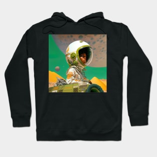 We Are Floating In Space - 48 - Sci-Fi Inspired Retro Artwork Hoodie